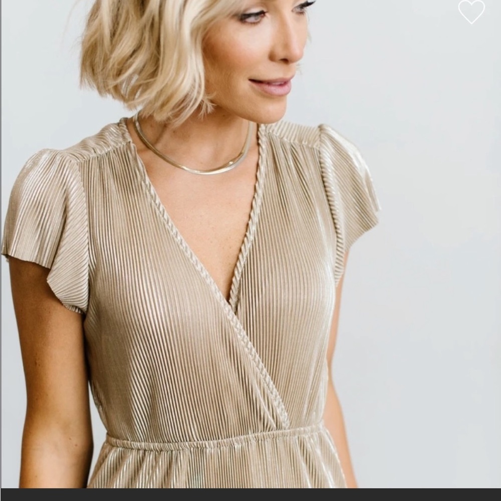Baltic born gold dress